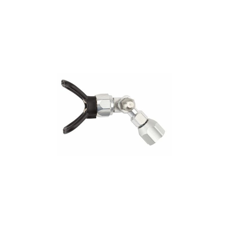 Conector pivotant 260° cu garda protectie duza pentru pistol sau prelungitor airless
