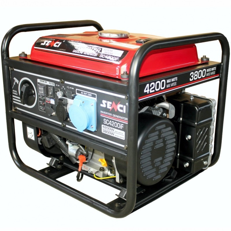 Generator inverter SENCI SC4200iF putere maxima 4.2 kW 230V pornire electrica