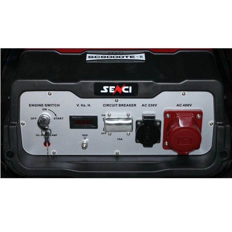 Generator de curent SENCI SC8000TE TOP putere maxima 7 kW/400V 4 kW/230V pornire electrica si roti
