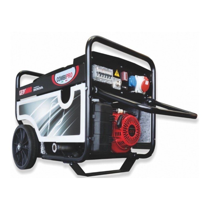 Generator de curent GENMAC CombiPro G5500HC-M P maxim 4,6 KW/400V 1,5 KW/230V motor Honda GX270