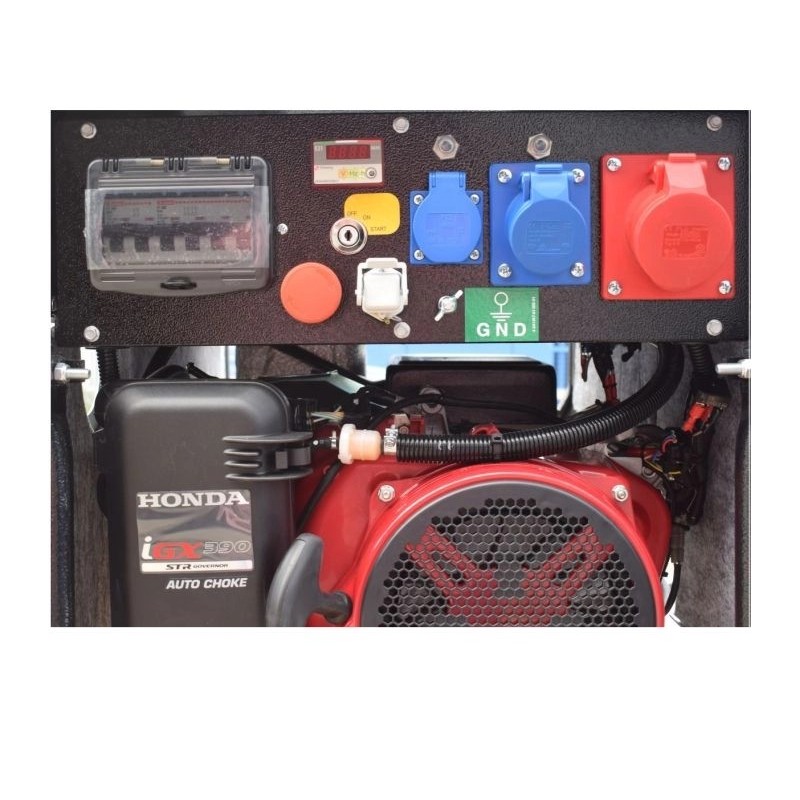 Generator de curent GENMAC CombiPro G5500HC-M P maxim 4,6 KW/400V 1,5 KW/230V motor Honda GX270