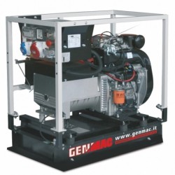 Generator de curent GENMAC Minicage G13100KEO P maxim 11,9 kW/400V 4 KW/230V motor Kohler diesel DE