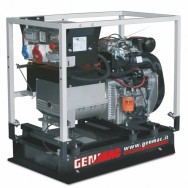Generator de curent GENMAC Minicage G13100KEO P maxim 11,9 kW/400V 4 KW/230V motor Kohler diesel DE