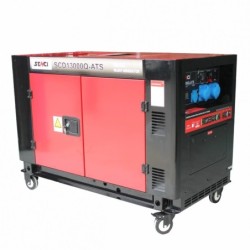 Generator insonorizat SENCI SCD13000Q-ATS putere maxima 11kW 230V AVR motor Diesel ATS inclus
