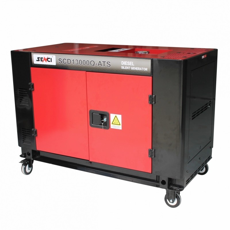 Generator insonorizat SENCI SCD13000Q-3-ATS putere maxima 11 kW 400V motor Diesel ATS inclus
