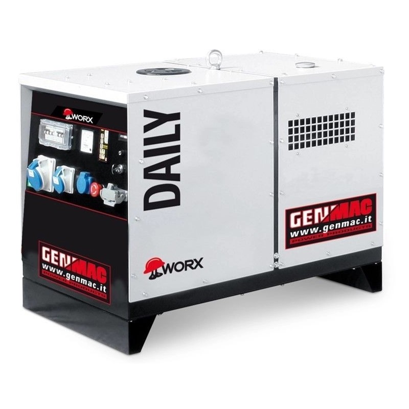 Generator insonorizat GENMAC Daily G7000KS-M MA putere maxima 7.0 kVA 400V motor Kohler
