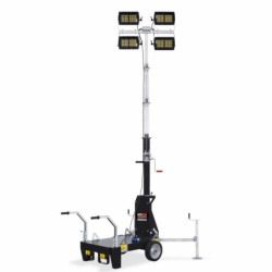 Turn de lumina GENMAC Minerva TM6 4x160W LED 81400 lumeni, trailer tractare lenta neomologabil