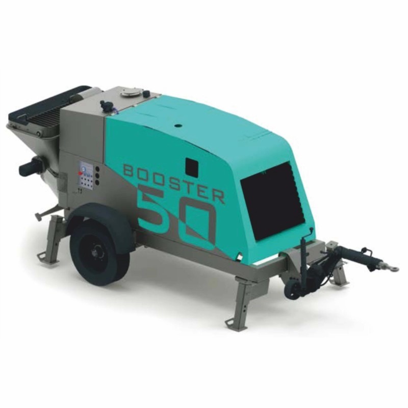Pompa de beton Imer Booster 50 Yanmar Stage V 53 Kw debit 50 mc/h neremorcabila