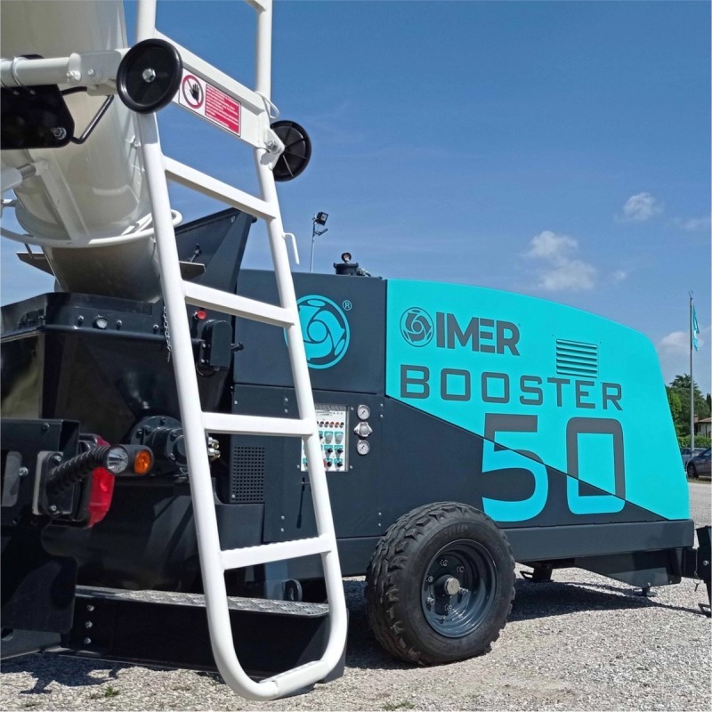 Pompa de beton Imer Booster 50 Yanmar Stage V 53 Kw debit 50 mc/h neremorcabila