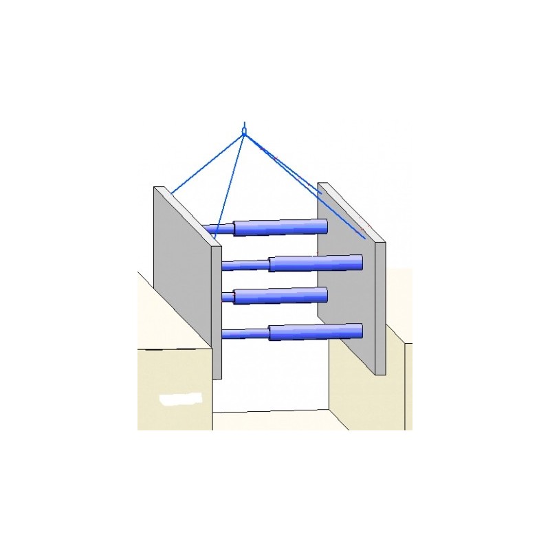 Panou sprijinire maluri CONDOR MA 600 h 600 x L 3.000 mm