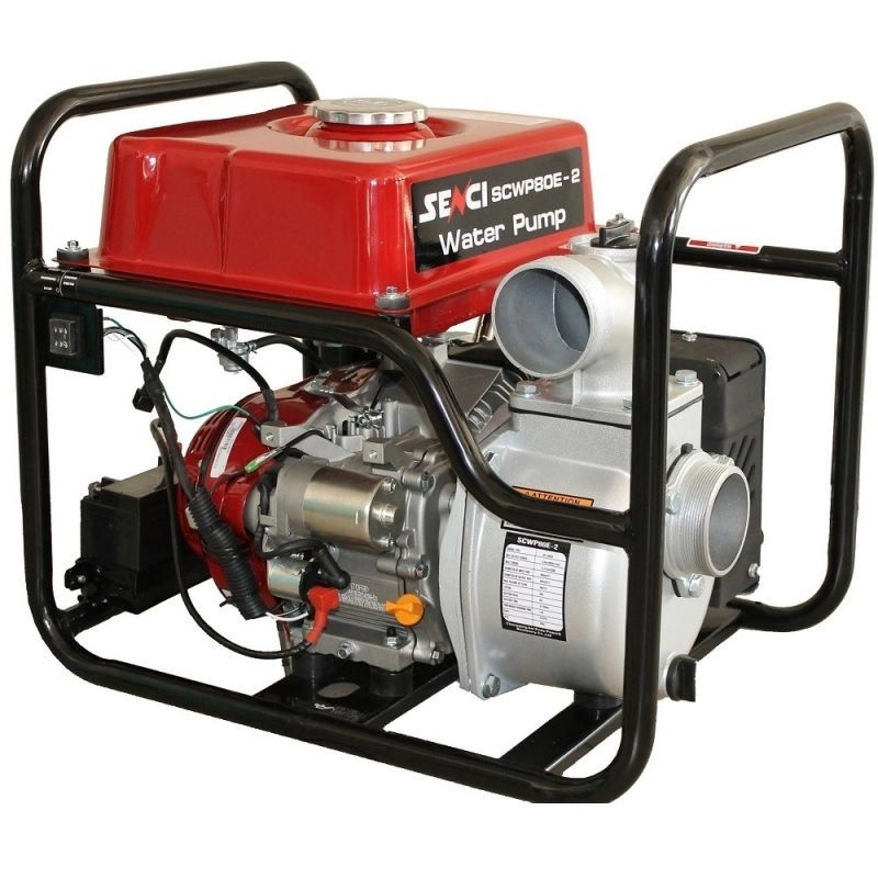 Motopompa ape curate SENCI SCWP-80E-2 diametru 3&#8243; debit 57 mc/h pornire electrica