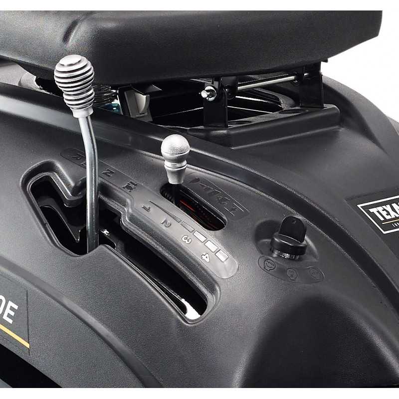 Texas Rider 6110E Tractor pentru tuns gazon, 6.4CP, latime lucru 61cm, inaltime taiere 35-75mm, 150L, benzina, 4.6km/h, pornire