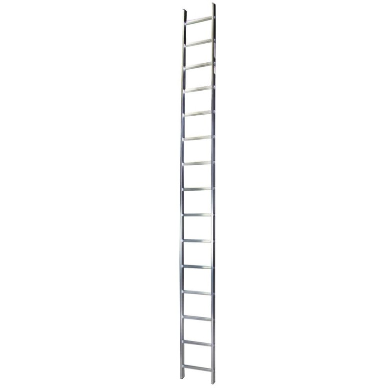 Scara simpla aluminiu BISONTE STR115 15 trepte inaltime maxima 4.3 m