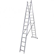 Scara dubla aluminiu BISONTE STR214 2 x 14 trepte inaltime maxima 6,8 m