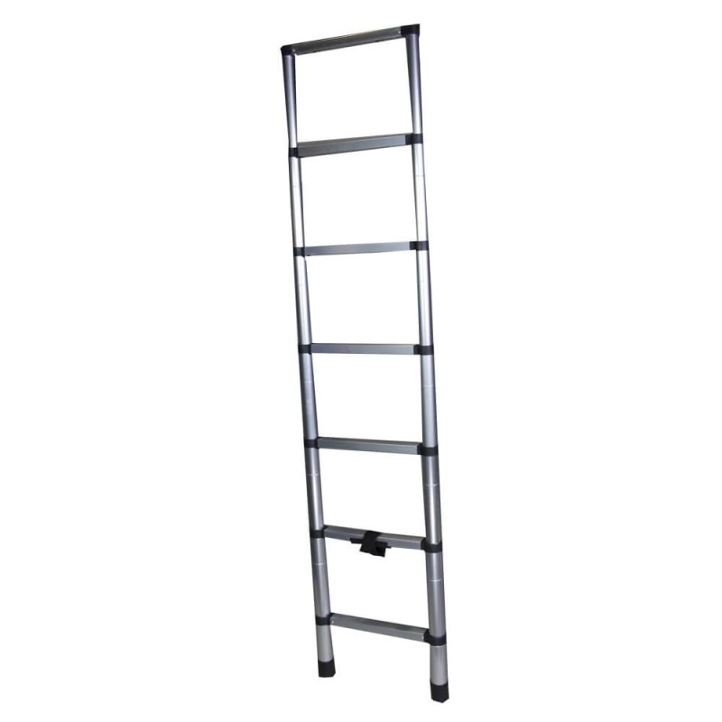 Scara telescopica aluminiu BISONTE STR1020 7 trepte,inaltime maxima 2.0 m