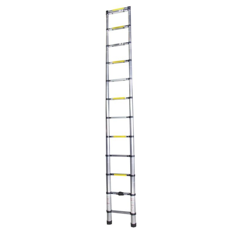 Scara telescopica aluminiu BISONTE STR1038 13 trepte inaltime maxima 3.80 m