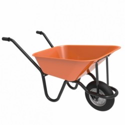 Roaba BISONTE 70 l vopsita Orange, roata plina PVC, 10.50 kg