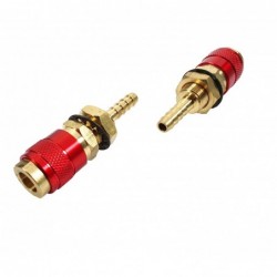 ProWELD Conector furtun apa / aer (mama, rosu) MIG-500P