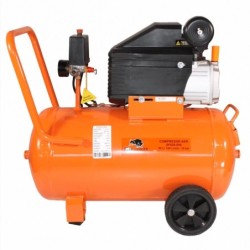 Compresor de aer cu piston BISONTE SF020-050 cu ulei 230V 2,0 cp, debit aer 187 l/min presiune 8 bar