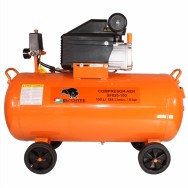 Compresor de aer cu piston BISONTE SF020-100 cu ulei 230V 2,0 cp, debit aer 187 l/min presiune 8 bar