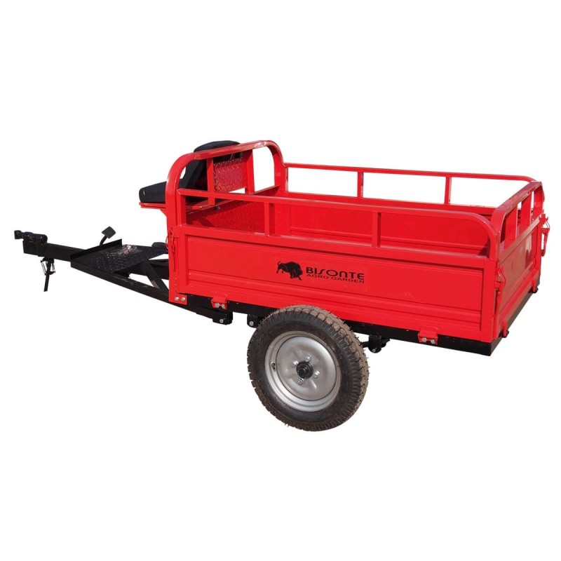 Remorca motocultor BISONTE Agro Garden BTA-600R, capacitate 600 kg, dimensiuni 1400 x 100 x 500 mm