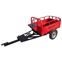 Remorca motocultor BISONTE Agro Garden BTA-500R capacitate 500 kg, dimensiuni 1.250 x 800 x 500 mm