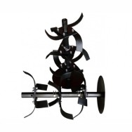 Freza completa BISONTE Agro Garden cu discuri laterale ax Ø23mm si Ø32mm