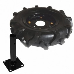 Roata cauciuc BISONTE Agro Garden cu janta 5.00-8 include tub hexagonal Ø 23 mm