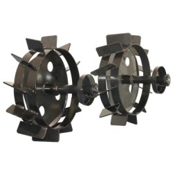 Set roti metalice si plug BISONTE Agro Garden pentru BTA-SP360