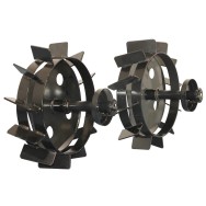 Set roti metalice si plug BISONTE Agro Garden pentru BTA-SP360