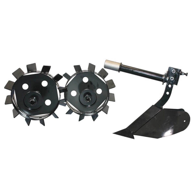 Set roti metalice si plug BISONTE Agro Garden pentru BTA-SP360