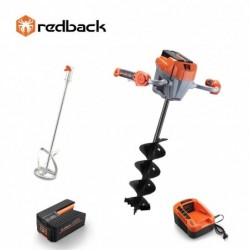 Redback Pachet E808T+E805C+E806C+EP40+EC20 Cap motor antrenare, paleta 120mm, burghiu 150mm, acumulator 40V/4Ah, incarcator 40V/
