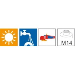 Freza Montolit FPU20 pentru largire gauri/modificare forma, ceramica Ø20 mm M14 l