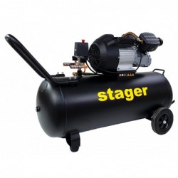 Stager HM3100V-10 compresor aer, 100L, 10bar, 356L/min, monofazat, angrenare directa