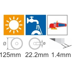Disc Montolit CBX125 pentru gresie portelenata si granit Ø 125 M22.2