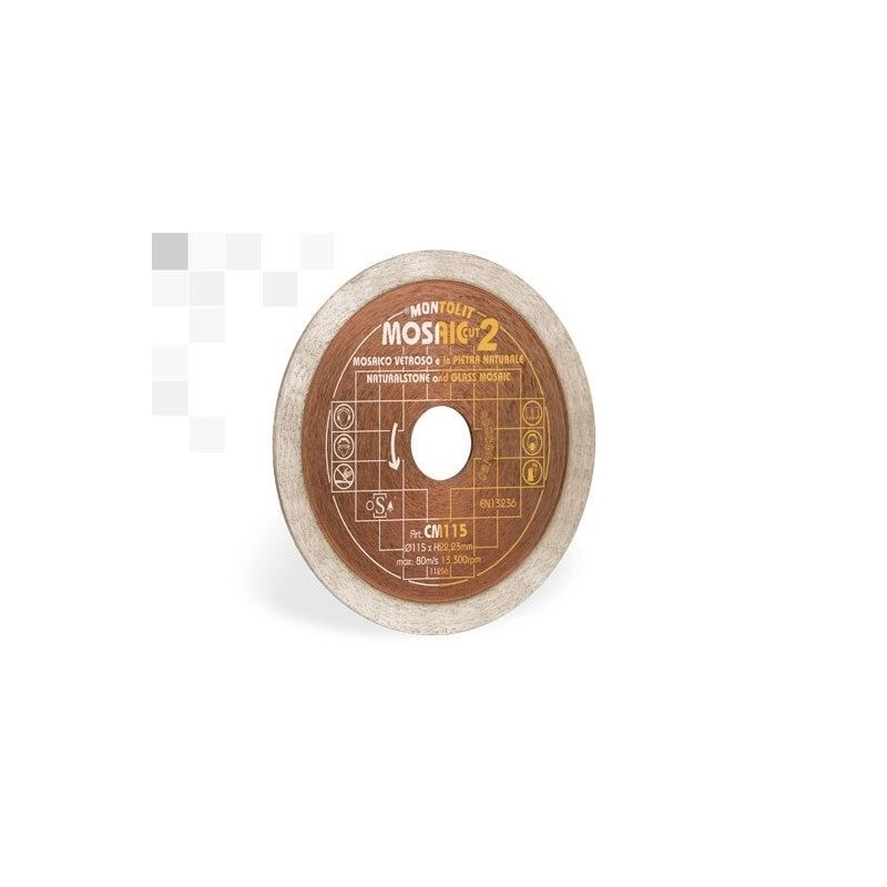 Disc Montolit CM100 Cermont SilverLine pentru mozaic de sticla/piatra/ceramica moale Ø 100 mm M22.2