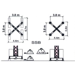 Sasiu fara contragreutati GRU DALBE pentru macara turn SKY 600