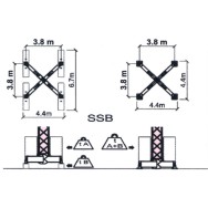 Sasiu fara contragreutati GRU DALBE pentru macara turn SKY 600