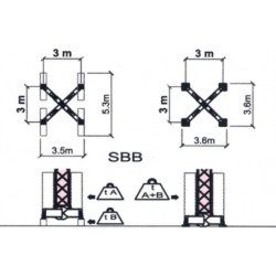 Sasiu fara contragreutati GRU DALBE pentru macara turn SKY 400/500