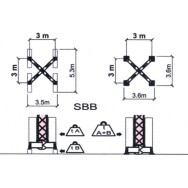 Sasiu fara contragreutati GRU DALBE pentru macara turn SKY 400/500