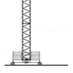 Contragreutati sasiu GRU DALBE pentru macara turn seria SKY, greutate 3 tone