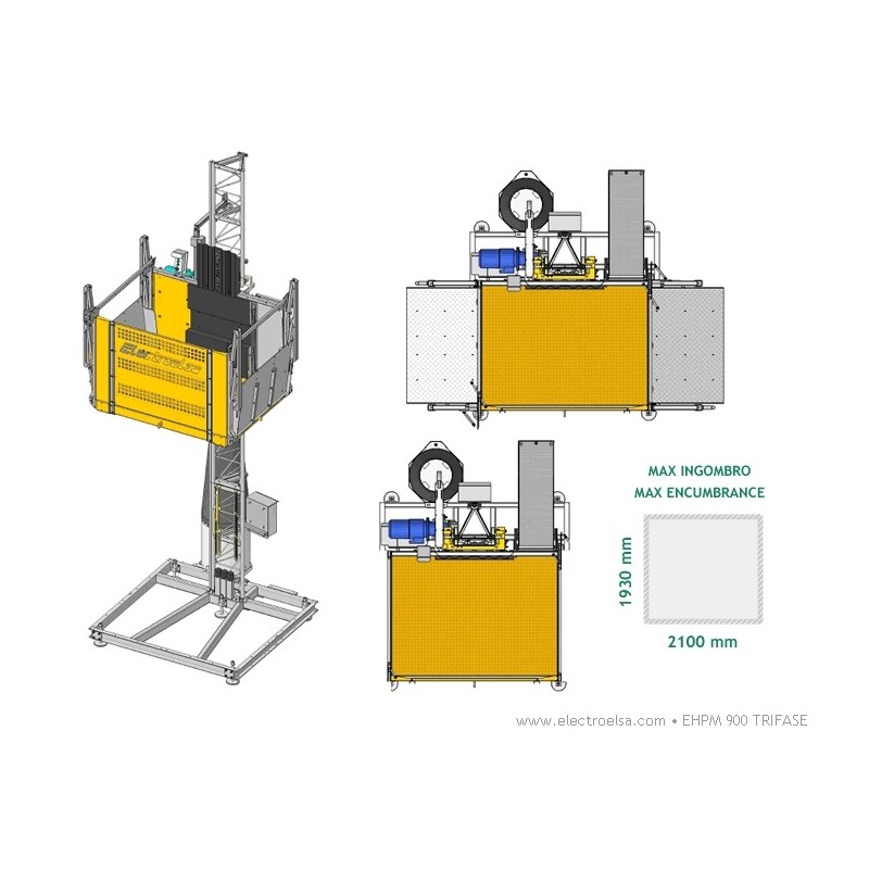 Bob Lift ELECTROELSA EHPM 900 400V naltime maxima 120 m sarcina maxima 900 kg