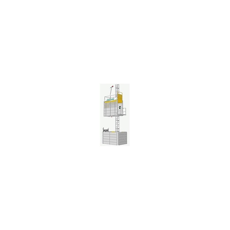 Ascensor persoane/materiale ELECROELSA ELSA H20 PLC H maxim 220m sarcina maxima 2.000kg 400V
