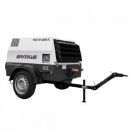 Motocompresor ROTAIR MDVN 26KEco5 2500 l/min/6.5bar motor Kubota25cp tractabil santier+kit sablare