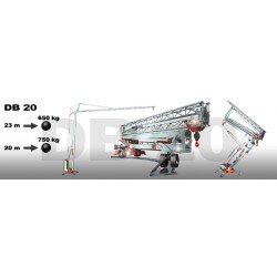 Macara autoridicatoare GRU DALBE DB20 H maxim 23.1 m L brat 23 m sarcina maxima 1600 kg