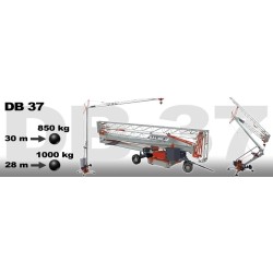 Macara autoridicatoare GRU DALBE DB37 H maxim 27 m L brat 30 m sarcina maxima 2300 kg