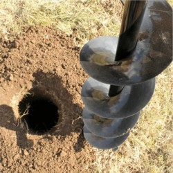 Motoburghiu BISONTE Agro Garden BTA-30M-S cu suport de lucru, (fara burghie), motor 3cp