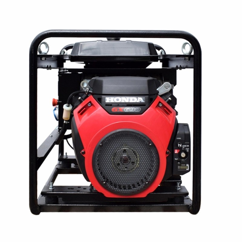 Generator de curent GENMAC CombiPlus G15000HEO-E5 putere maxima 15,3k VA/400V motor Honda GX690