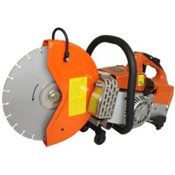 RS Masina de debitat BISONTE MD350 motor 4 cp, cutie transport, disc Ø 350 mm inclus