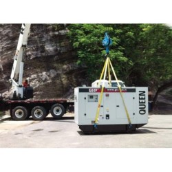 Generator insonorizat GENMAC Queen G200IS putere maxima 220 kVA 400V motor Iveco